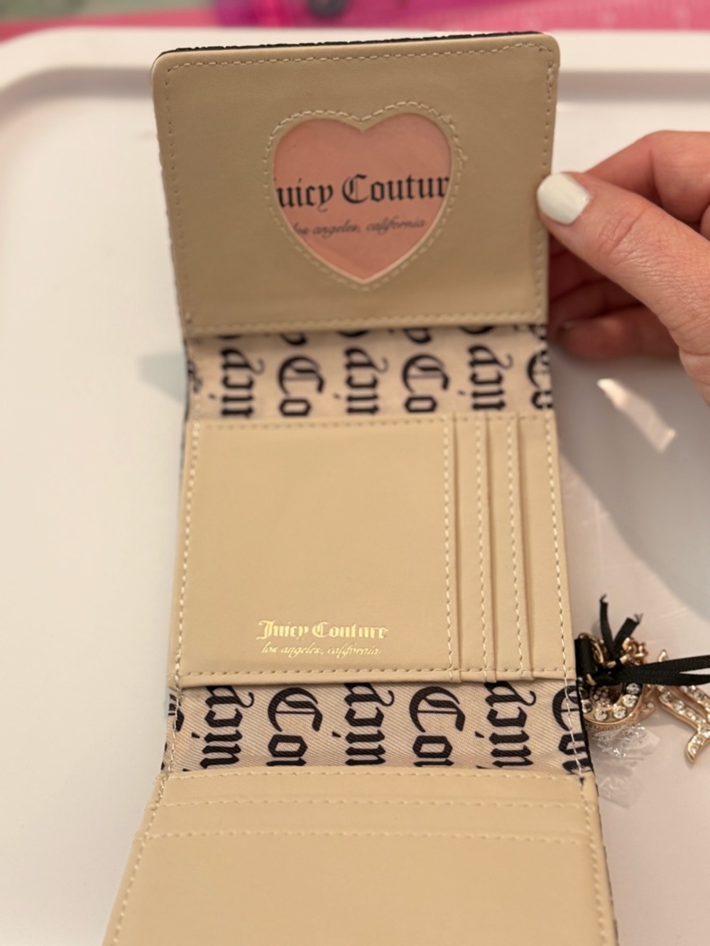 Juicy Couture Lucky Charms Mini Envelope Flap Wallet - Picture 4 of 6
